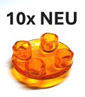 10x NEU LEGO® 2654 Platte Rund 2x2, Abgerundeter Boden, Trans Orange #35