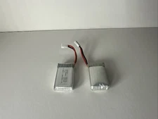Hubsan X4 H107D 5.8Ghz 375mAh37 Battery 3.7v 375mAh 25c Li-Po RC Part Lot of 2