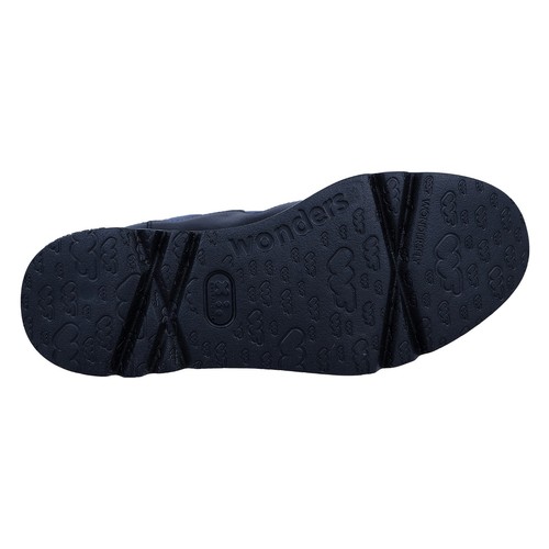 Wonders Livia: Botas De Mujer Con Plataforma Piel Azul A-2822 - Picture 5 of 6