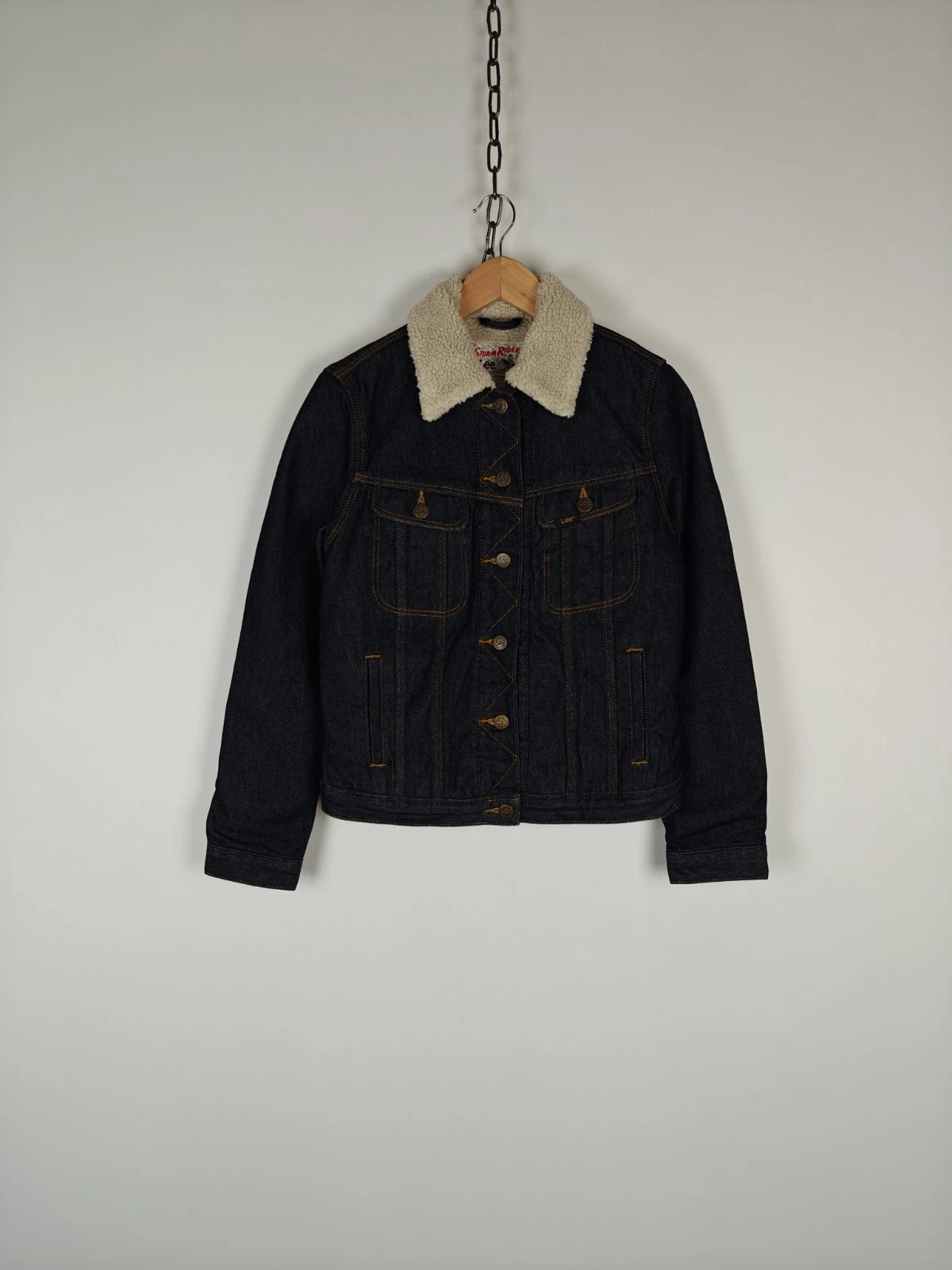 LEE Storm Rider Denim Jacket Sherpa size S