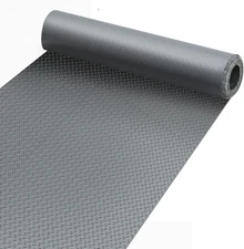 Garage Floor Mat, Thickness Diamond Plate Vinyl Heavy Duty Parking Mat for Garag