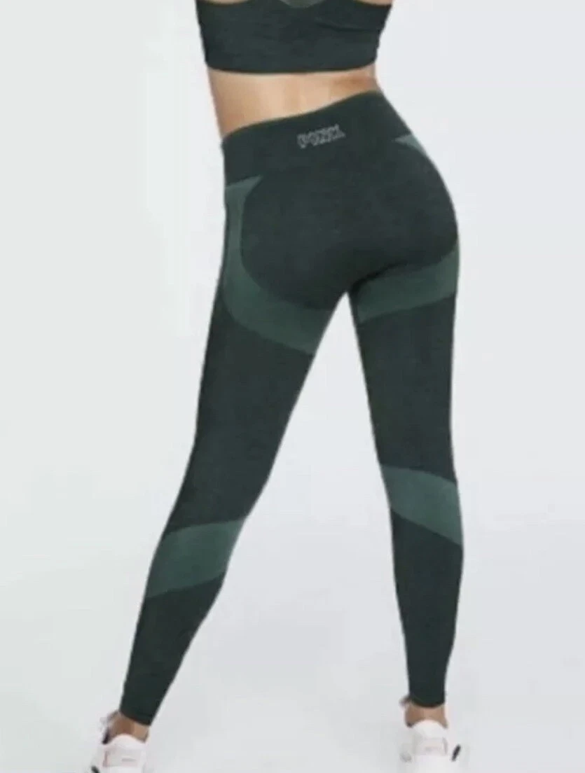 Victoria Secret Seamless Legging Large Hunter Green High Waisted