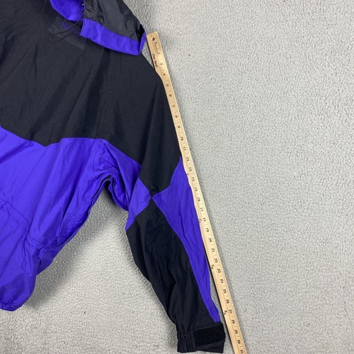 Marmot Jacket Mens Medium Purple Membrain Windbreaker Shell Long Sleeve Hooded - Picture 13 of 14