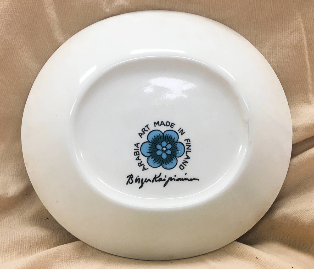 Rare Arabia Iridescent Bird of Paradise Plate Designed by Birger