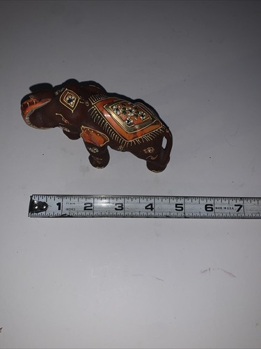 ¡ELEFANTE MINIATURA JAPONÉS SATSUMA DE COLECCIÓN! "5"" pulgadas" - Imagen 9 de 10