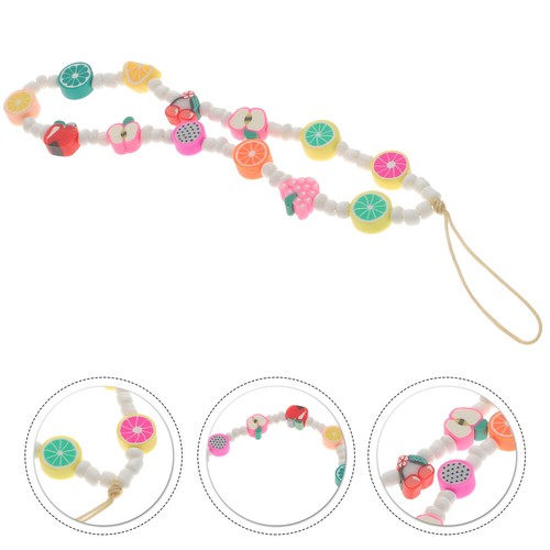 Perlen Telefon Lanyard Bunte Telefonkette Perlenbesetzte Handyriemen - 第 1/12 張圖片