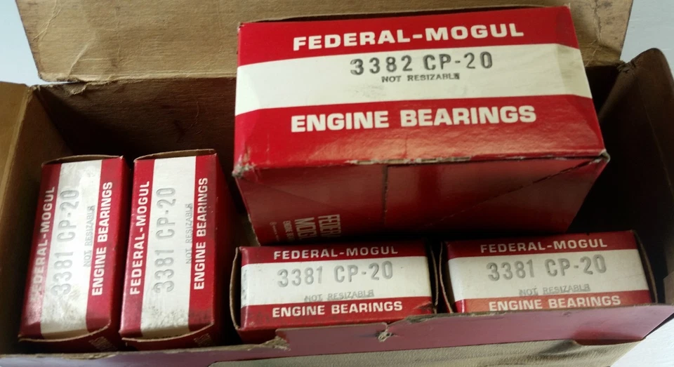 Ford Mercury 351 Windsor Mustang Cougar Thunderbird 1969-98 rodamientos principales .020 Foto 2 de 2