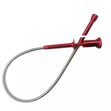 Claw Magnetic Pickup Tool with LED Light, 24inch Flexible Spring Magnet 4 Claws