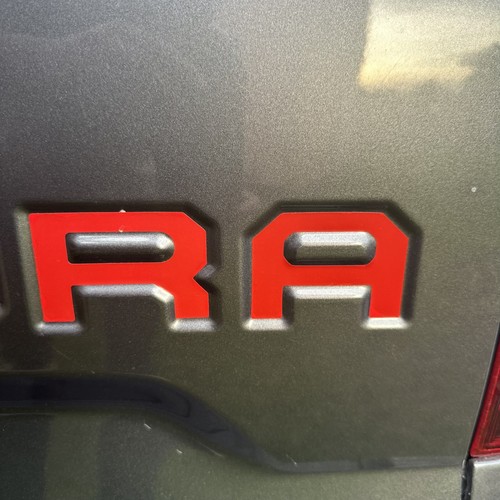 RED Tailgate Insert Letters Decal Vinyl Stickers for Toyota Tundra 2014-2021 New - Foto 6 di 12