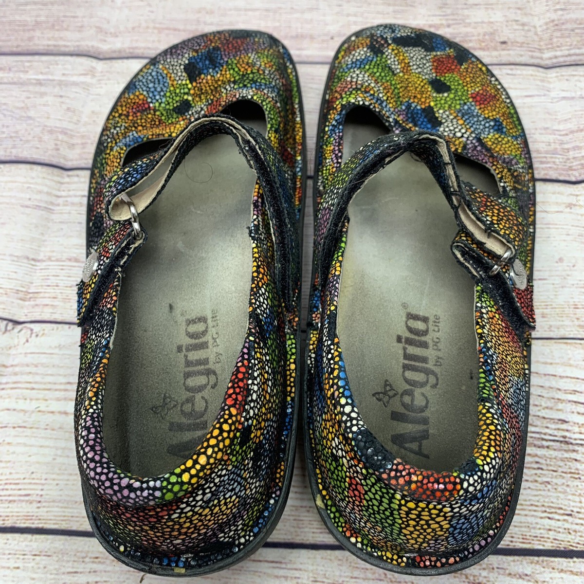 Alegria Belle BEL-180 Multi Painterly Leather Mary Jane