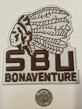 SBU ST. Bonaventure University Vintage Embroidered Iron On Patch 3.5”x 3”