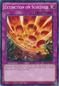 Extinction on Schedule - SR04-EN033 - Common - 1st Edition x3 - Near Mint