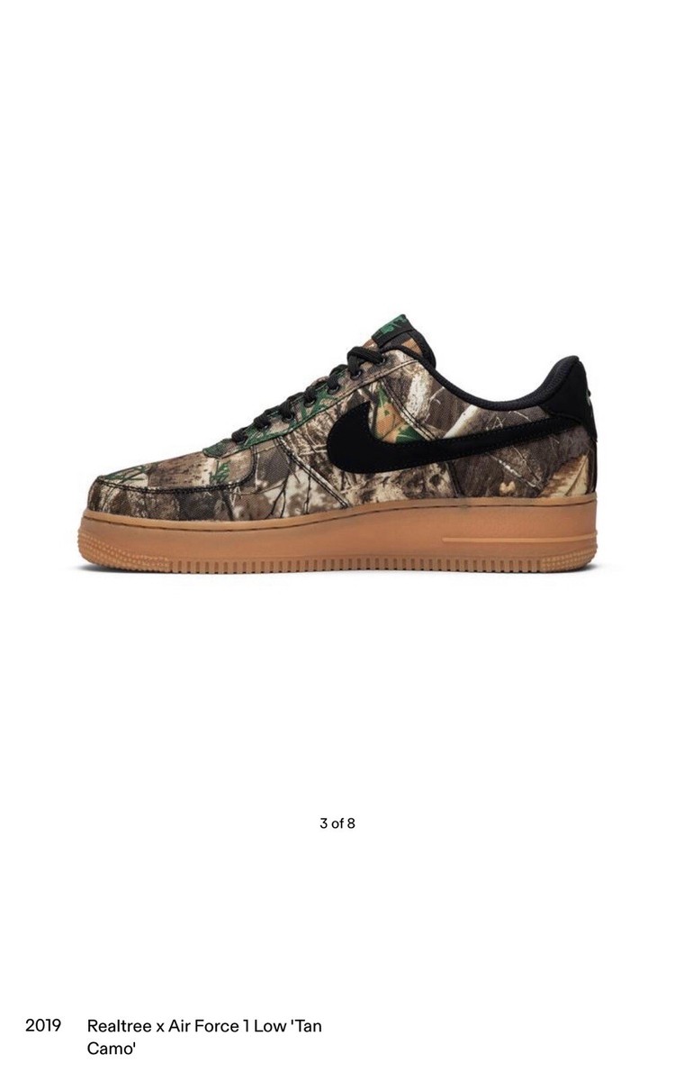 Size 10.5 - Nike Air Force 1 Low x Realtree Tan Camo 2019 | eBay