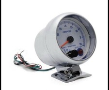 3.75 Chorme Car Tachometer Gauge Tacho Meter Blue Led Shift Light 0-8000 Rpm 3.75 Chorme Car Tachometer Gauge Tacho Meter Blue Led Shift Light 0-8000 Rpm