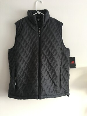 New Balance Tech Vest Mens Water/Wind Resistant Graphite Size S