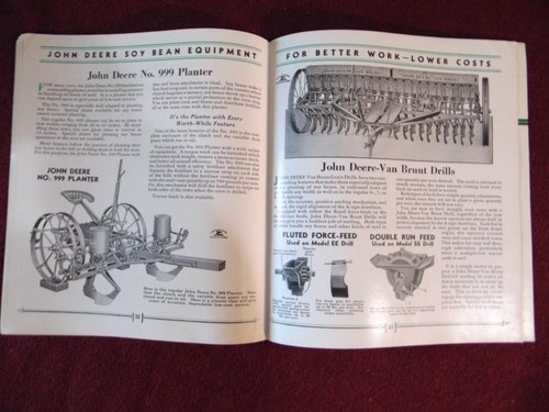 Vintage 1937 Soybeans for Profit Issued By John Deere Booklet Brochure Book Farm - Picture 13 of 16