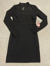 Haunte Monde Black Bodycon Sheer Dress Size L Large