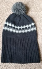 Unisex Snow cap/beanie, black/gray