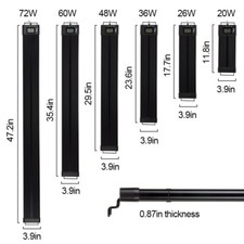 hygger 24/7 Mode Aquarium LED Light MultiColor Full Spectrum 24 30 36 42 55 Inch