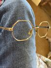 vintage Ote U.S.A. 5 1/4 44-20 eyeglasses glasses glasses frames metal octogon