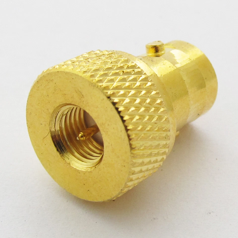 50pcs Gold BNC Female to SMA Male RF Adapter for Walkie Talkies Radio Antenna - Image 3 of 4