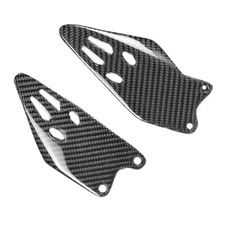 For 2019-2024 2025 Ninj ZX6R Real Carbon Fiber Heel Guard Rearset Plate Footpeg