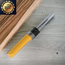 1/4 Inch Shank Pattern Flush Trim Router Bit , 1/2 Inch Cutting Diameter, 1-1/2 