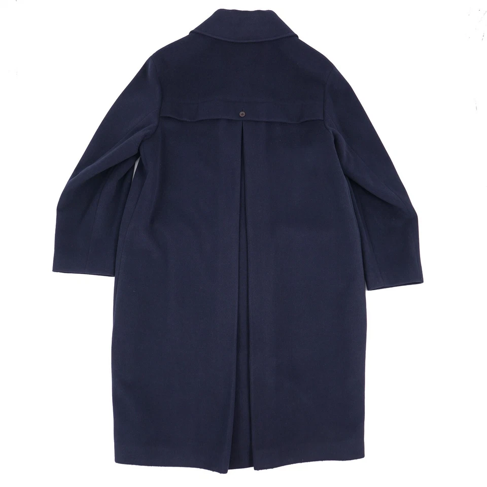 Abrigo exterior Luigi Borrelli azul marino de felpa extra suave XL / 44R NUEVO CON ETIQUETAS Foto 4 de 4