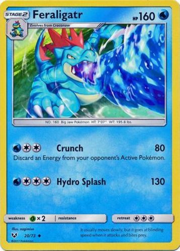 Feraligatr - 20/73 - Uncommon x1 - Lightly Played - Shining Legends