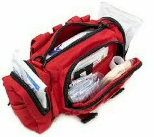 ELITE PRIMEROS AUXILIOS Bolsa de Respuesta Rápida ABASTECIDA Táctica Medicina Trauma Kit Bolsa ROJA - Imagen 6 de 7