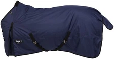 Winter Horse Blanket - HeavyWeight Turnout - 1200D-300 Gr 69" - 84" - Navy Blue