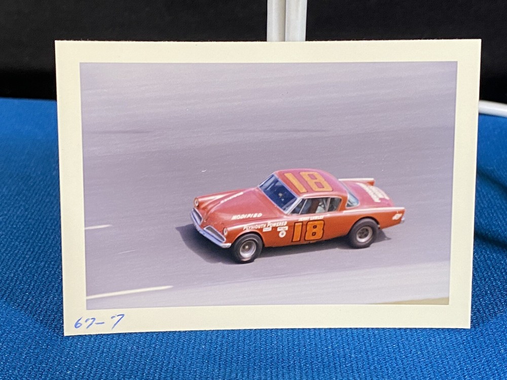 #18 Modified Race Car Vtg Original Daytona 500 1965 Photo NASCAR (Lt#54)