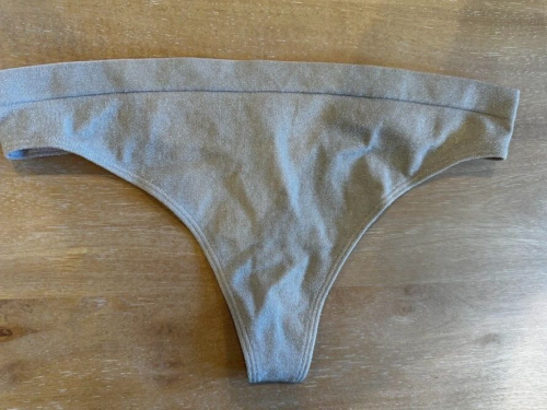Victoria's Secret Soft Pink Glitter X-LARGE The Seamless Thong Panty VS
