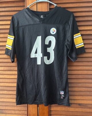 Pittsburgh Steelers Troy Polamalu #43 Reebok Girls Jersey Size XL