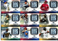 2021 Topps Series 2 - 70TH ANNIVERSARY LOGO PATCH RELICS - U Pick From List
