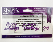 Die'sire Crafter's Companion - SEASONAL SENTIMENTS - Christmas Metal Dies