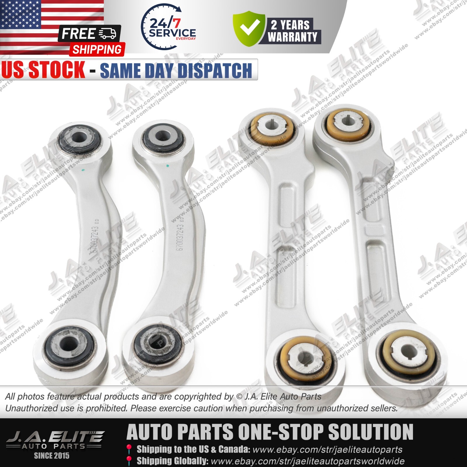 4pcs Rear Suspension Control Arm Set fit Maserati Levante (2017+)