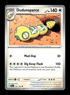 Pokemon Paldea Evolved Dundunsparce 157/193 | eBay