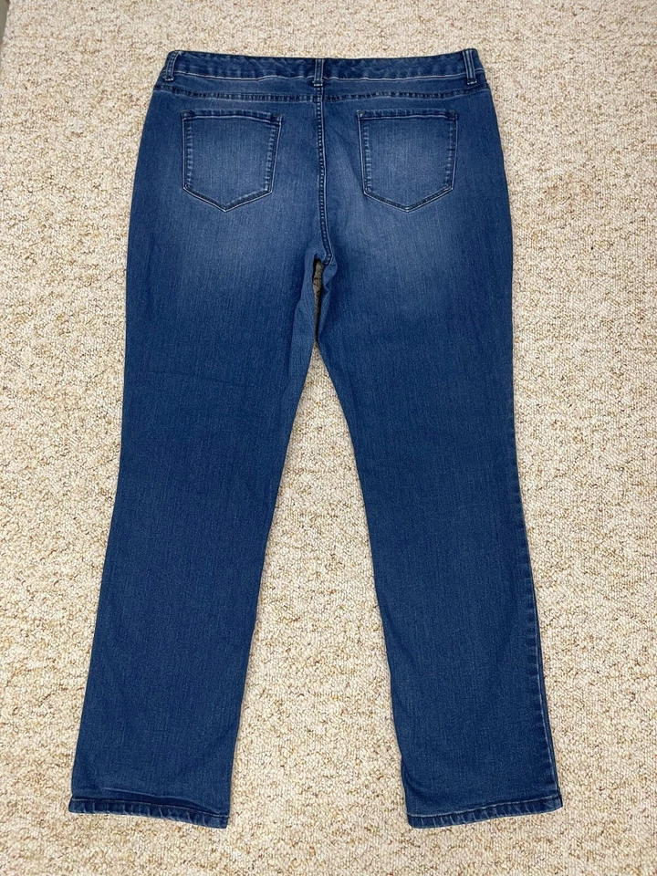 Code Bleu Jeans Women's sz 10 Chelsea Classis Straight Stretch High Rise (36x31) - Image 4 of 4