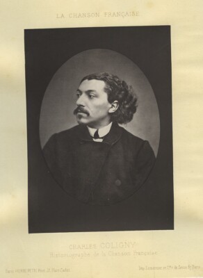 Buch Charles Coligny Das französische Lied Paris 9 Teller Fotos Pierre Petit 1876