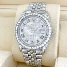 Rolex Datejust Diamanten 41mm Iced Out 2024 UNWORN 126300 Brillanten Diamonds