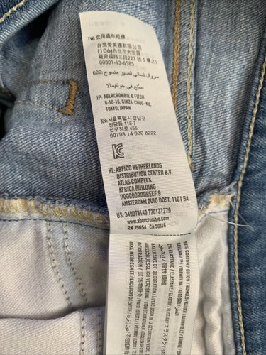 Hollister Junior Damen blau Jeans Denim Shorts Gr. 3 W 26 Bündchen distressed - Bild 7 von 8