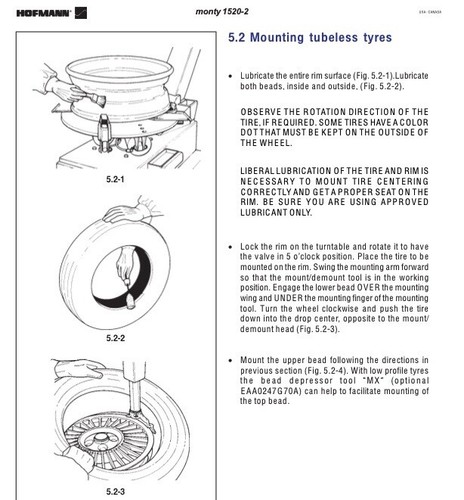 CDROM: HOFMANN MONTY 1520-2 TIRE CHANGER OPERATION/INSTRUCTION MANUAL - Picture 4 of 4