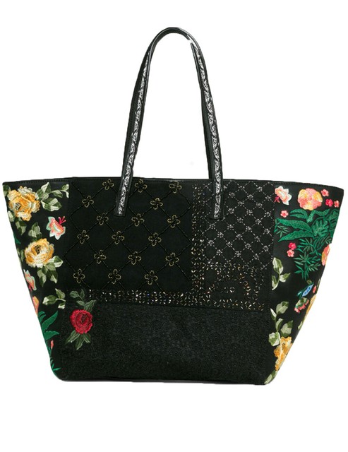 Desigual Martinika Sporty Floral Bag �84 Embroidered Flowers \u0026 Beading |  Compra online en eBay