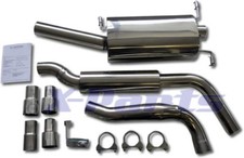 Edelstahl Auspuff Anlage VW Golf 1 Cabrio mit ABE 70mm + EU Gutachten Neu