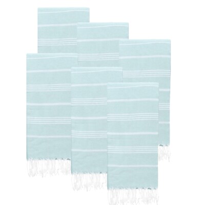Beach Towel Set of 6 (38'' x 71'') | 100% Cotton Extra Large Turkish Towels