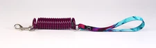 SlinkyLeash Coiled Leash 6' For Pet Dog Heavy Duty No Tangle Swivel PURPLE MIST