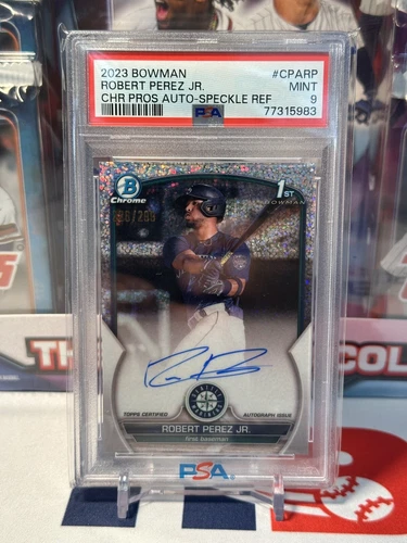 2023 Bowman Chrome 1st Speckle Refr. Auto #CPA-RP Robert Perez Jr. #/299 SEA SD