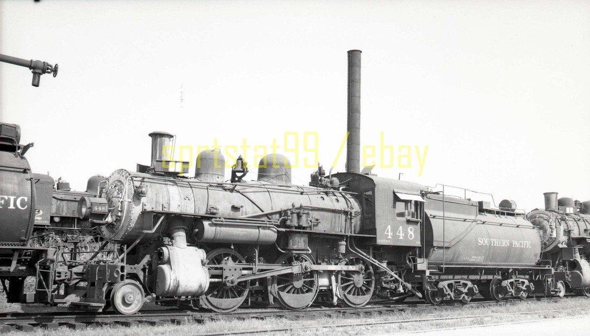 SP Southern Pacific 2-6-0 Steam Locomotive #448 - Vintage