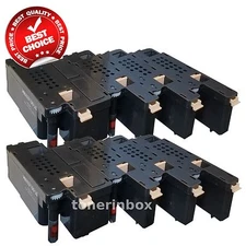 8 Pack Color Toner Cartridge Set for Dell E525w E525 593-BBJU 593-BBJV 593-BBJW